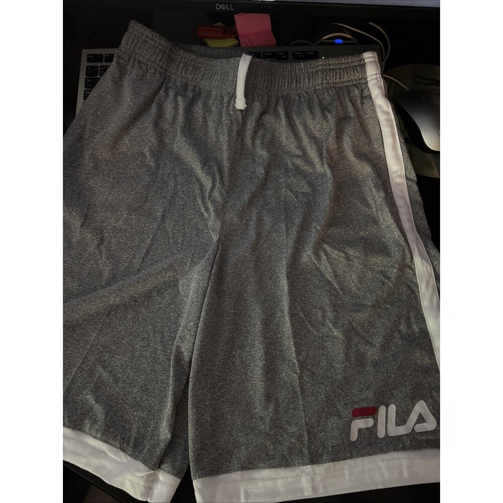 New Boys Fila Basketball Grey Shorts Size XL 18/20